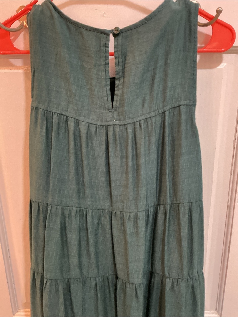 J. Jill Forest Green Tiered Maxi Dress - Picture 5 of 8